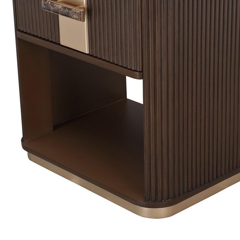West Kensington 1-Drawer Nightstand - Sea Salt Caramel, Brown