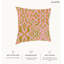 Coussin décoratif intérieur / extérieur en polyester à imprimé abstrait rétro