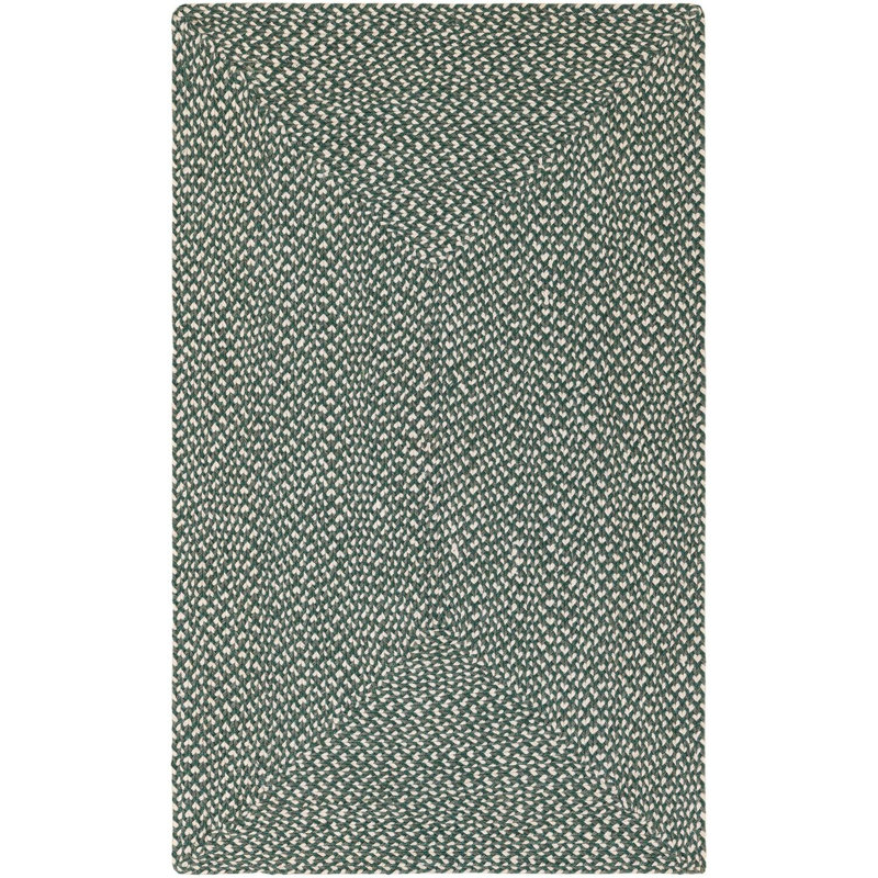 Tapis contemporain Aideen - vert, Rectangle 3 pi 1 po x 5 pi 1 po