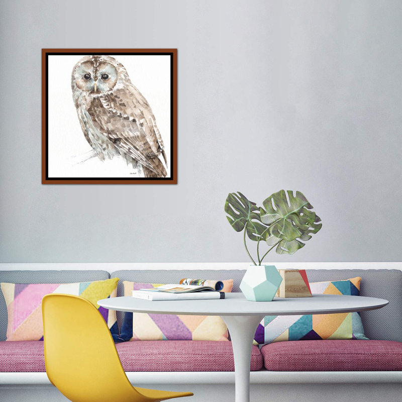 «Forest Friends III» par Lisa Audit - reproduction d'art, H 26 po x l 26 po x P 1,5 po, Toile avec cadre en bois classique