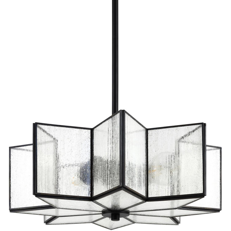 Hojan 1-Light Metal Single Pendant, Matte Black
