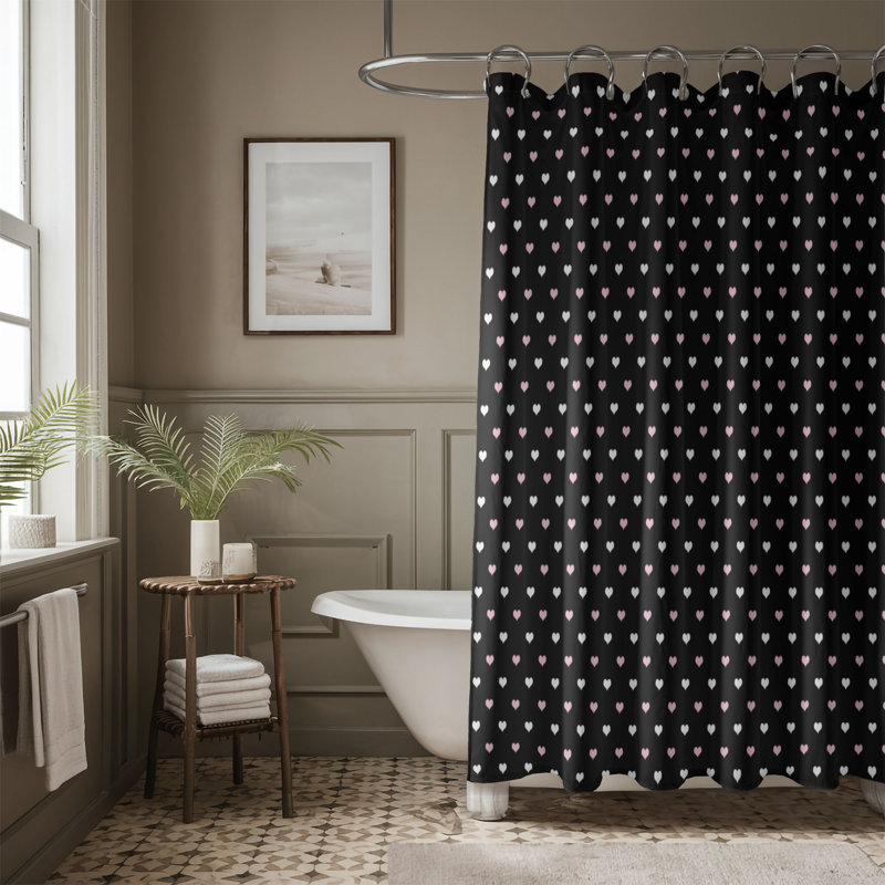 Rideau de douche Black Crush, H 74 po x l 71 po