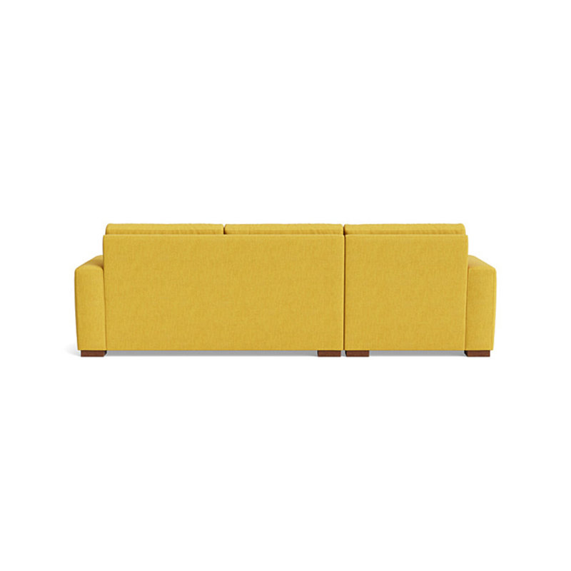 Couch Potato Chaise Sectional, Left Hand Facing, Performance Weave - Aubergine