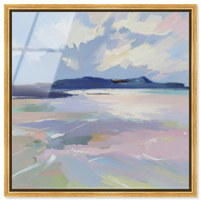 Passing Clouds High-Gloss Frameless Acrylic Glass Wall Art Abstract Print by Oliver Gal, Ready to Hang, 12 x 12