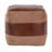 Cobbler Canvas Pouf in Leather-802657264