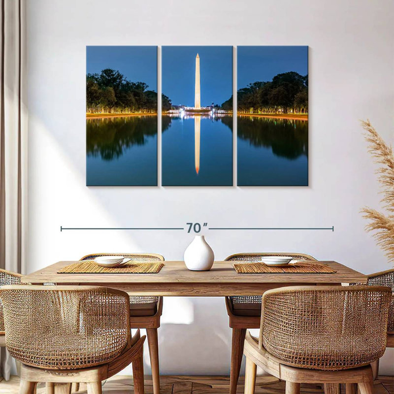 Lilie Washington Monument Reflection, 36" H x 57" W