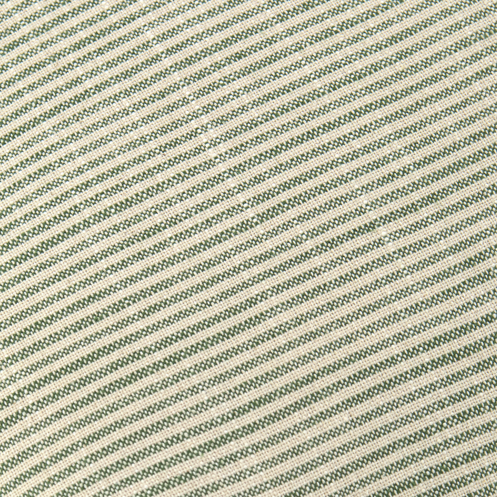 Arcella Striped Cotton Throw Pillow, Green/White, Square 18", Duck Down