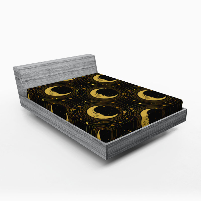 Drap-housse céleste Ambesonne, California King Fitted Sheet