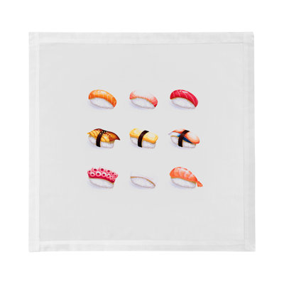 Sushi Town Cotton Sateen Dinner Napkins