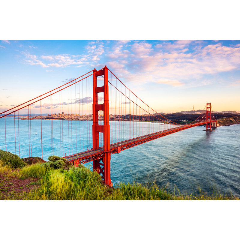 «Sunrise Over the Golden Gate», art mural sur toile tendue