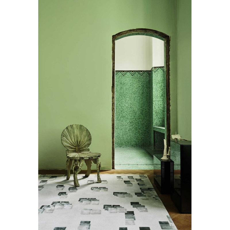 The Rug Company X Kelly Wearstler Runa Area Rug, Pistachio, Rectangle 12' x 18'