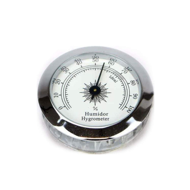 Grand hygromètre analogique, argent