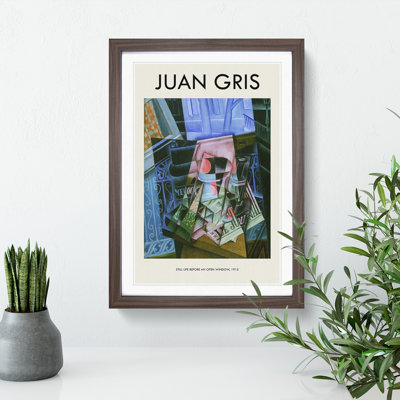 An Open Window by Juan Gris - Picture Frame Painting