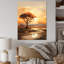 Arbre africain africain Essence I - Art mural africain, salon-97170248-97170249