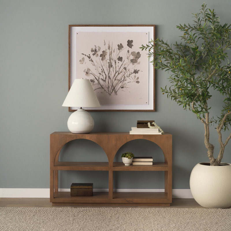 Bloomdale Solid Wood Console Table, Brown