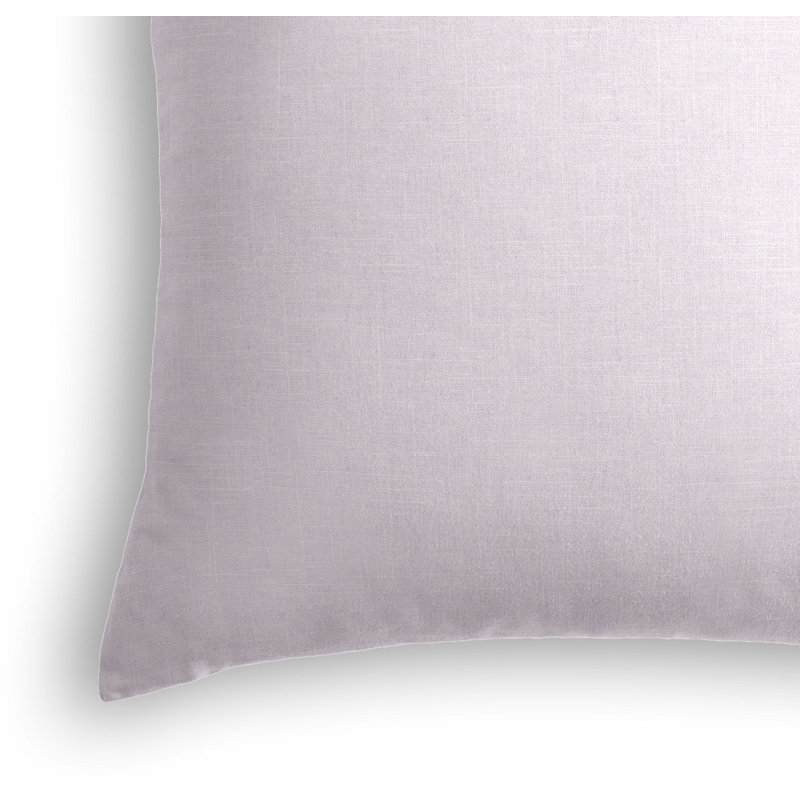 Housse de coussin carrée, 16 po x 16 po, Mauve pâle, Duvet