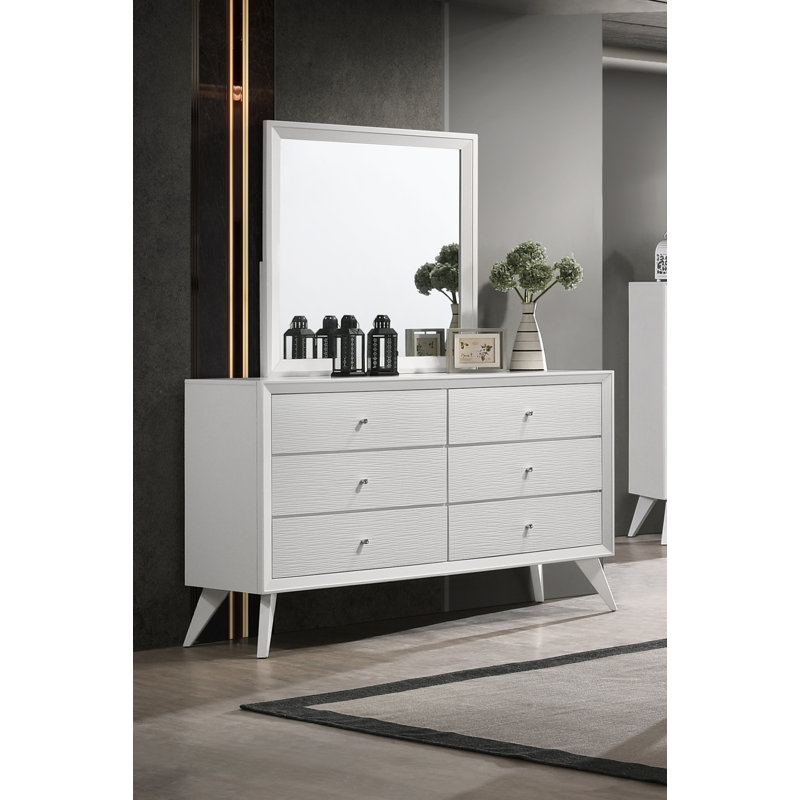 Miroir, finition blanche