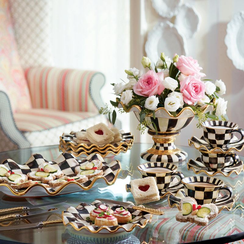 Courtly Check® Ceramic Saucer