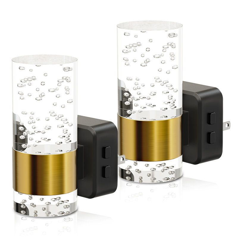 Veilleuse rotative à broche cylindrique bronze avec mémoire
