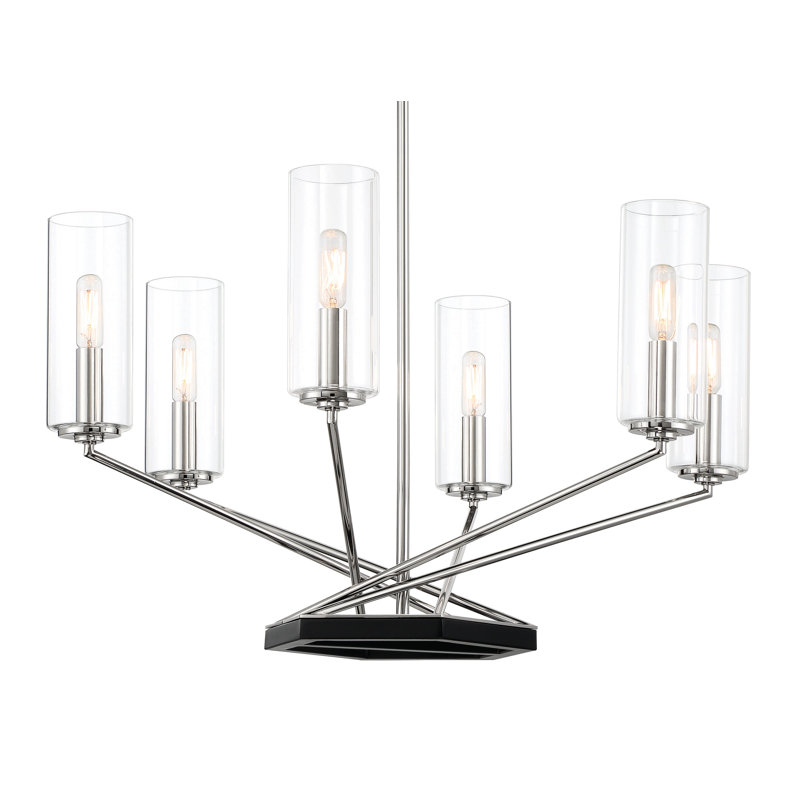 Gibsonton 6 - Light Dimmable Geometric Chandelier