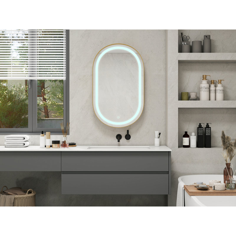 Miroir de salle de bain moderne à DEL