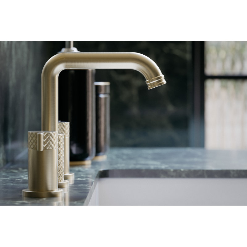 Tenerife™ Widespread Bathroom Faucet with Drain Assembly, Matte Black