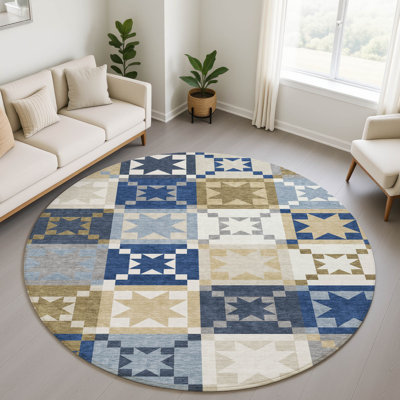 Premium Machine Washable Villers Patchwork Rug