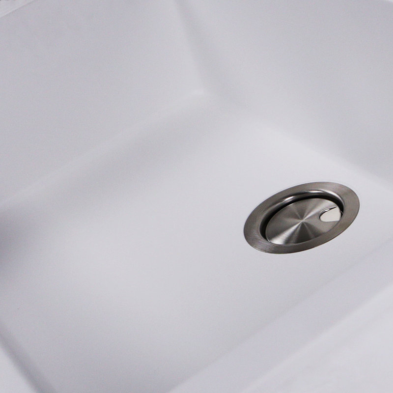 Plymouth 30'' L Single Basin Kitchen Sink, White
