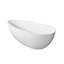 freestanding solid surface soaking bathtub