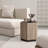 Hexagonal Rural Style Garden Retro with Drawer Living Room Corner Table Bedroom Bedside Table , Textured