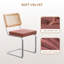 Chaise d'appoint rembourrée en velours Amyris-587093978-587093979