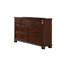 Commode 7 tiroirs en bois au fini brun