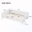 Wooden Twin Size Bed With Guardrail-1970593085