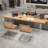 Burlywood Rectangular Solid Wood desks-108074361