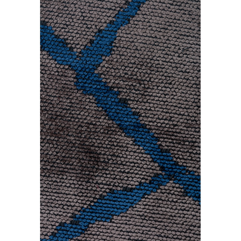 Rapture Gray/Blue Geometric Luxury Area Rug, Rectangle 7'10" x 11'2"