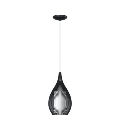 Lotus 1-Light Single Teardrop Pendant