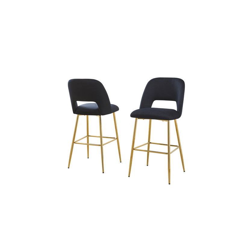 Tabouret de bar 29 po Braebury, Noir, Tabouret de bar (siège d'une hauteur de 29 po)