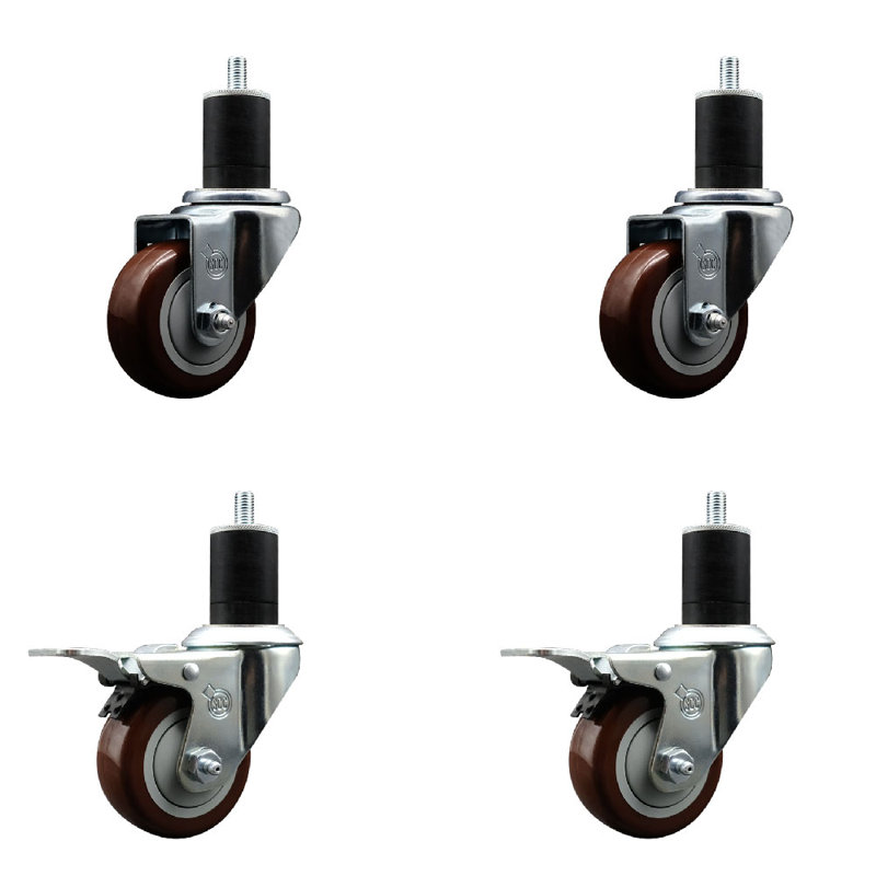 Ensemble de roulettes extensibles Poly