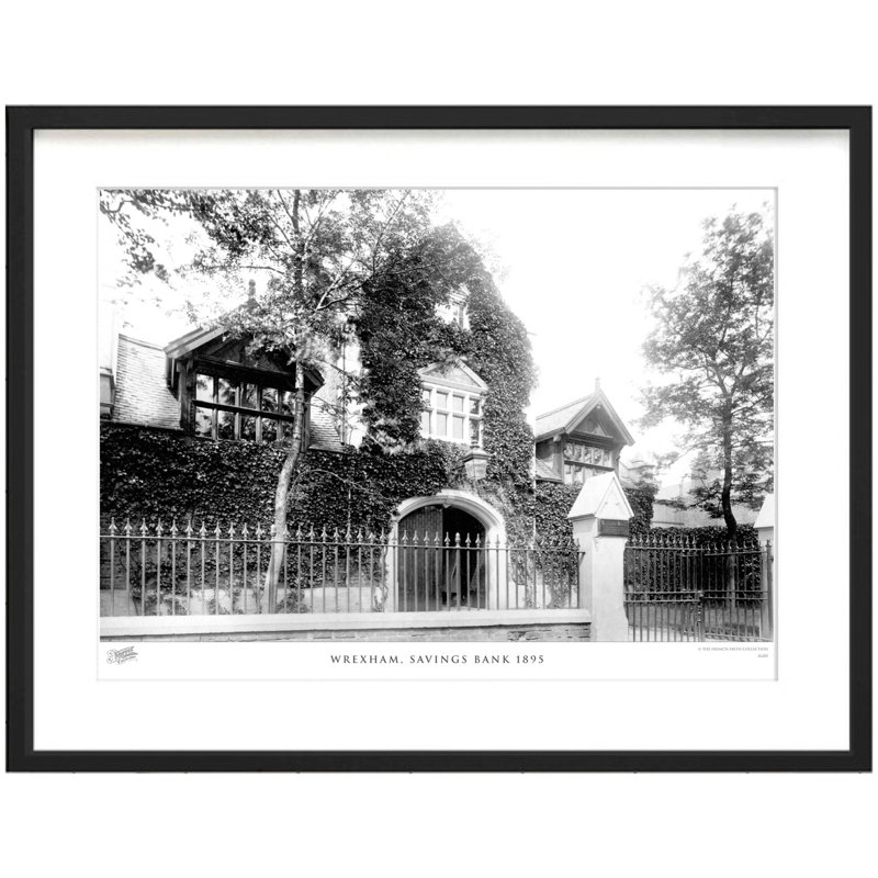 Wrexham, Savings Bank 1895 by Francis Frith - Single Picture Frame Print, 45cm H x 60cm W x 2.3cm D