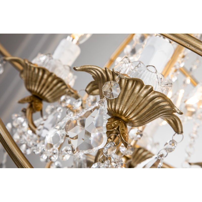 Lustre suspendu 4 lumières Eudora, Champagne or