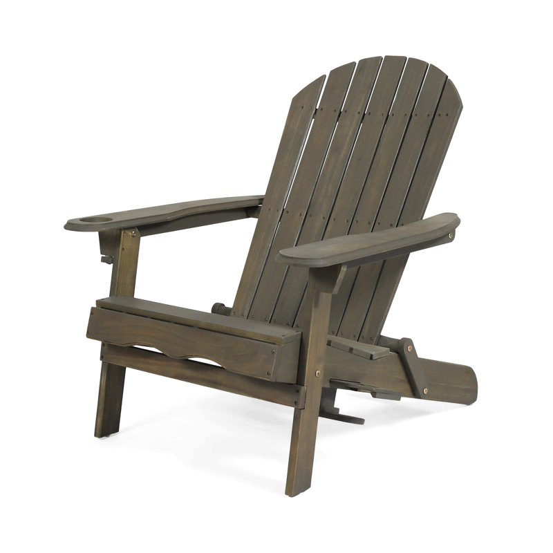 CHAISE ADIRONDack Bellwood résistant aux intempéries pour jardin d'extérieur, Gris