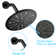 Matte Black Shower With Single Handle Feature. Contains Rain Showerhead, Handheld Shower, Tub Spout & Valve. 1.8 Gpm Flow. Resists Corrosion. Wall Mounted In Finish. With To 360° Adjustable. Mount