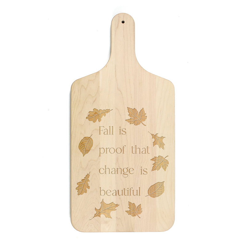 Change Is Beauty Cutting Board, Natural