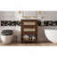 Meuble-lavabo de 24 po avec lavabo intégré en céramique, meuble-lavabo à 1 tiroir profond, 1 tiroir rabattable et meuble-lavabo simple pour petite et moyenne salle de bain-1818013758