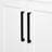   Kayleigh 36 Inch Left Offset Single Oval Sink Bathroom Vanity with Carrara White Quartz Countertop 1.5 Inch in White-1271895592-1271895573
