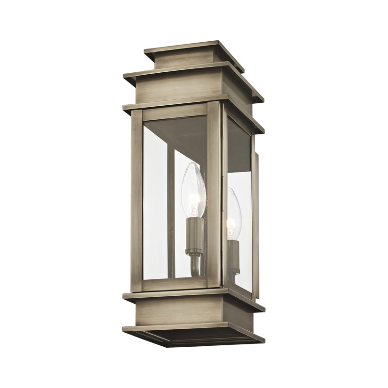 Lanterne murale d'extérieur Cortana, H 14 po x l 5,25 po x P 6 po, Étain rétro