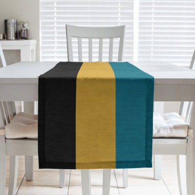 Cleveland Throwback Football Stripes Table Runner