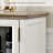 Retro Solid Walnut Sideboard with Tempered Glass