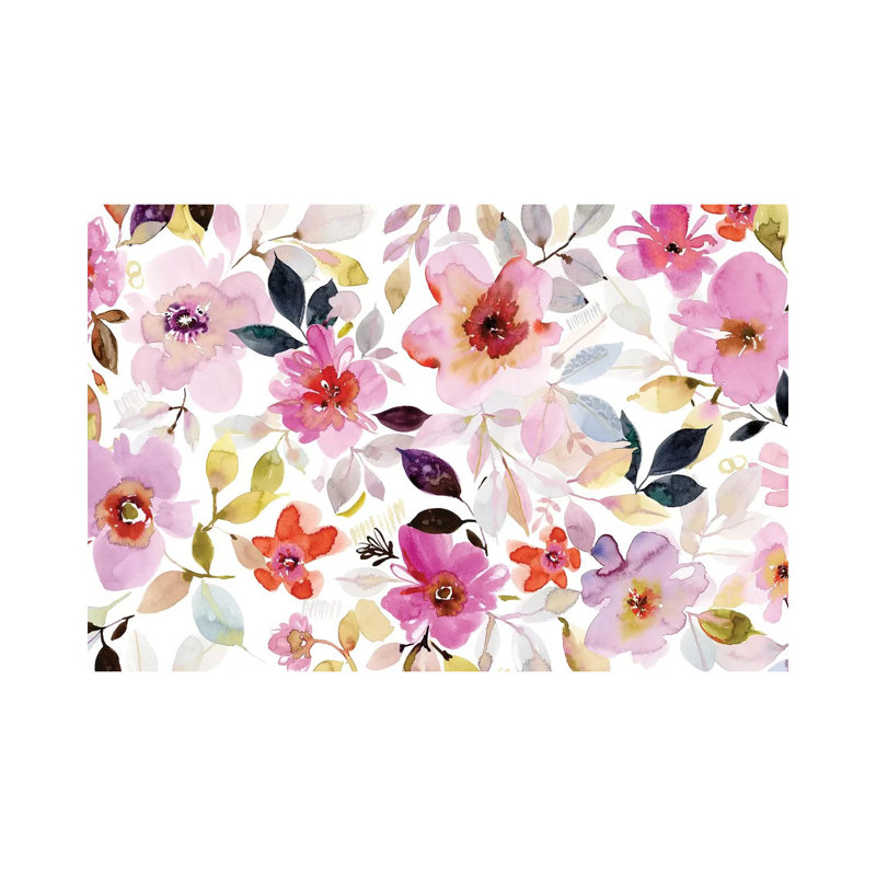 Flora I by Stephanie Ryan - Painting on Canvas, Wrapped Canvas, 66.04cm H x 101.6cm W x 3.81cm D