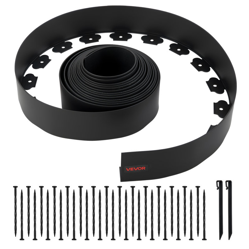 Polyethylene Plastic Lawn Edging, 10.1cm x 1005.8cm